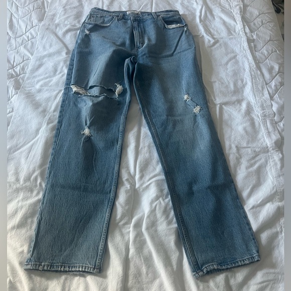 Abercrombie 90’s straight ultra high rise jeans, size 33 (16) long. - Picture 8 of 8